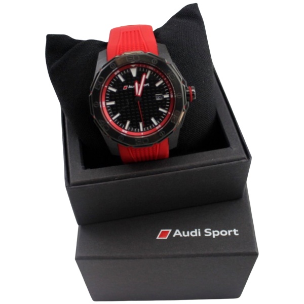 Ceas Unisex Oe Audi Sport 45MM Rosu & Negru 3101600801